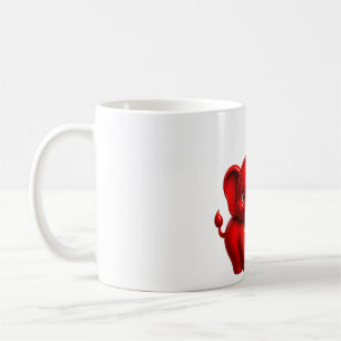 Caneca De Café Elefante de desenho animado fofo