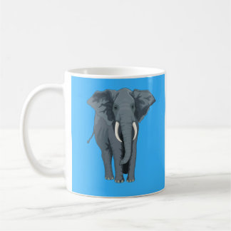 Caneca De Café Elefante Design Mug, 11 oz para amante de elefante