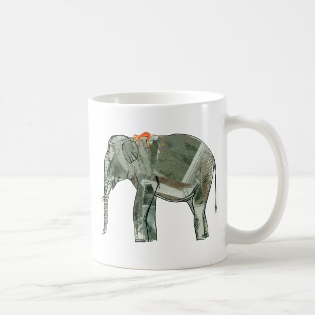 Caneca De Café Elefante e macaco (Direita)