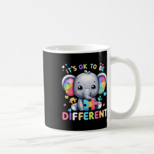 Caneca De Café Elefante Fofo Conscientização do Autismo Está Ok S
