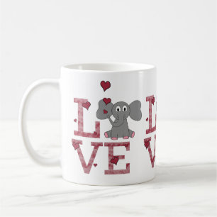 Caneca De Café Elefante Love