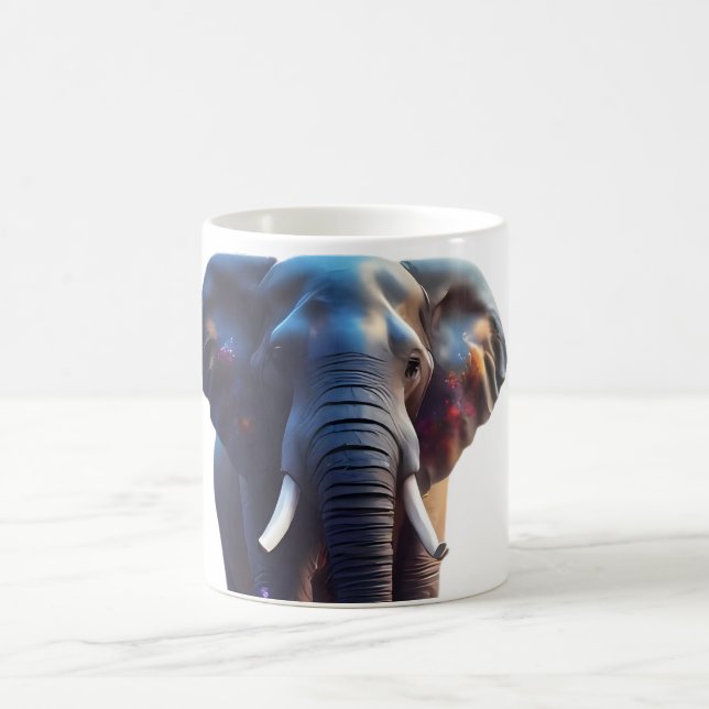 Caneca De Café Elefante Mosaico Design (Centro)