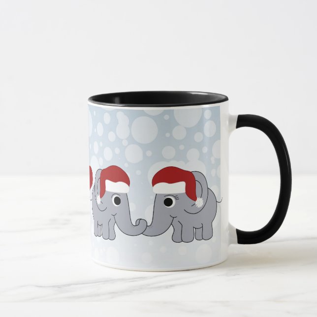 Caneca De Café Elefante Natal (Direita)