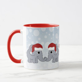 Caneca De Café Elefante Natal