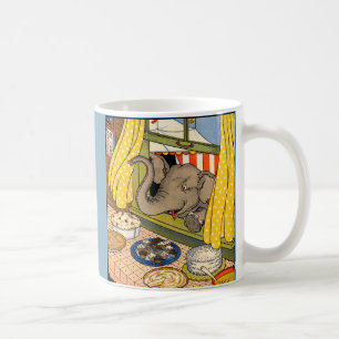 Caneca De Café elefante puxando a cabeça pela janela