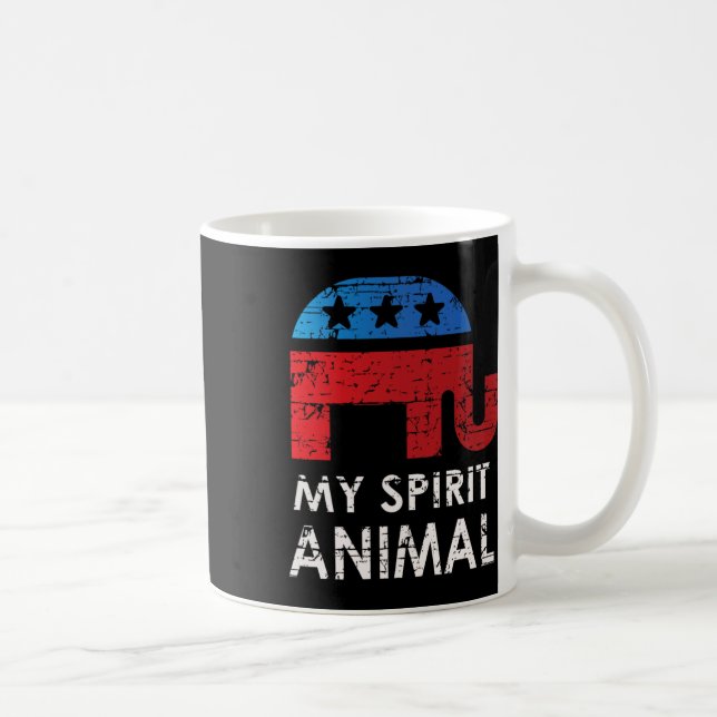 Caneca De Café Elefante Republicano  (Direita)