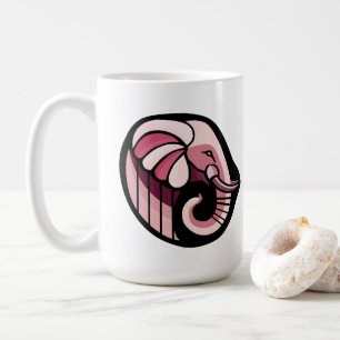 Caneca De Café Elefante Rosa
