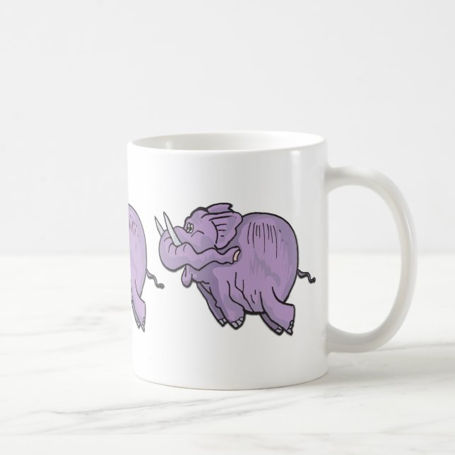 Caneca De Café Elefante Voador (Direita)