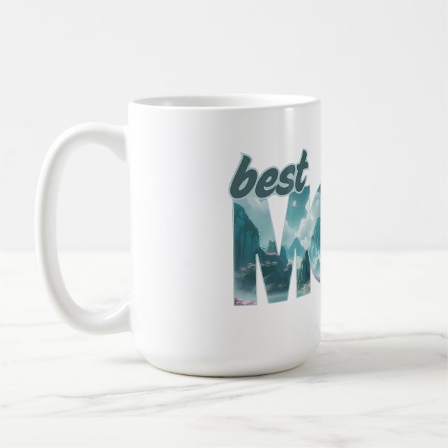 Caneca De Café Elefanten in einer Traumwelt - best Mom ever (Esquerda)