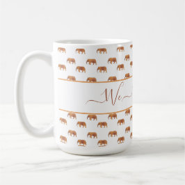 Caneca De Café Elefantes Ouros Pretos Para Pai Ringer 15oz