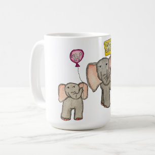 Caneca De Café Elefantes Precisam da Nossa Ajuda