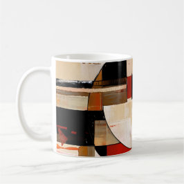 Caneca De Café Elegância Celestial: Exploração de Abstrato em Bei