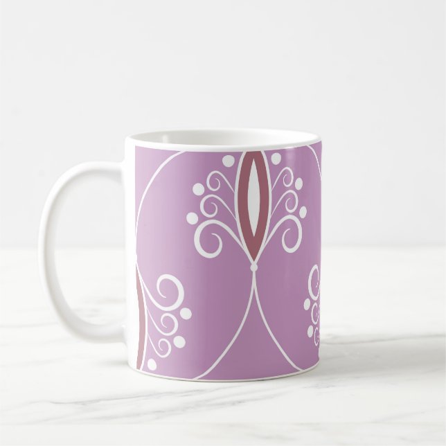 Caneca De Café Elegância de rotação: geometria da vinheta (Esquerda)