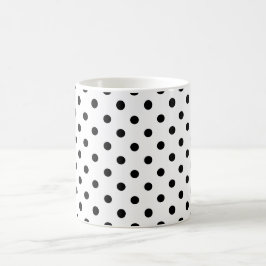 Caneca De Café 🌼 Elegância Dotada: Círculo Redondo