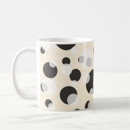 Caneca De Café ✨ Elegância em Círculos: Bolinhas Pattern Mug