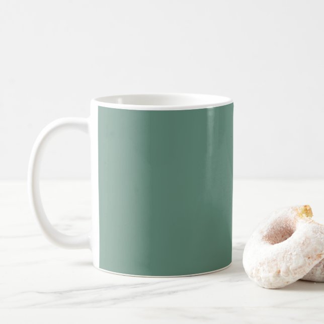 Caneca De Café Elegância Mudada - Teal Oceânico (Com Donut)