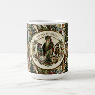 Caneca De Café Elegância Natalina Vitoriana