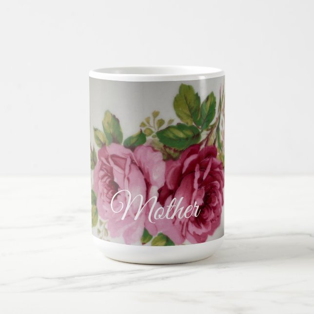 Caneca De Café Elegância Rosa Pálida (Centro)
