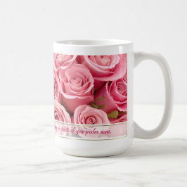 Caneca De Café Elegância Rosa Rosa Rosa Rosa Rosa - Personalizar