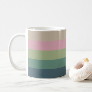 Caneca De Café Elegância sem som - Na moda striping