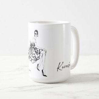 Caneca De Café Elegant Fashion Sketch Mug