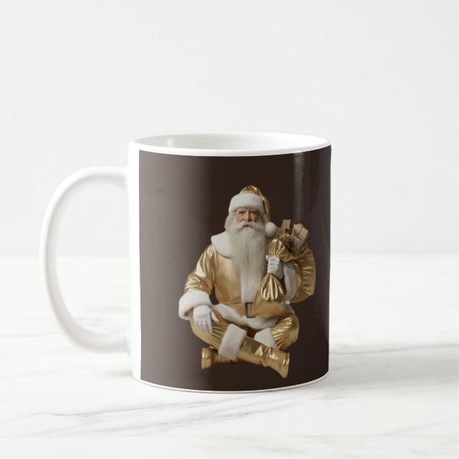 Caneca De Café Elegant Festive Holiday Mug Design - Perfect  (Esquerda)