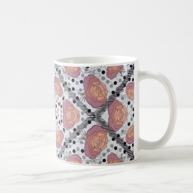 Caneca De Café Elegant floral mug   (Direita)