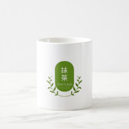 Caneca De Café Elegant mug of matcha drink