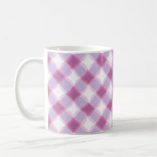 Caneca De Café Elegant Pink Purple Geometric Pattern Mug