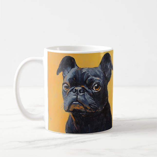 Caneca De Café Elegant Simple Custom Pet's Simple Modern Photo (Esquerda)