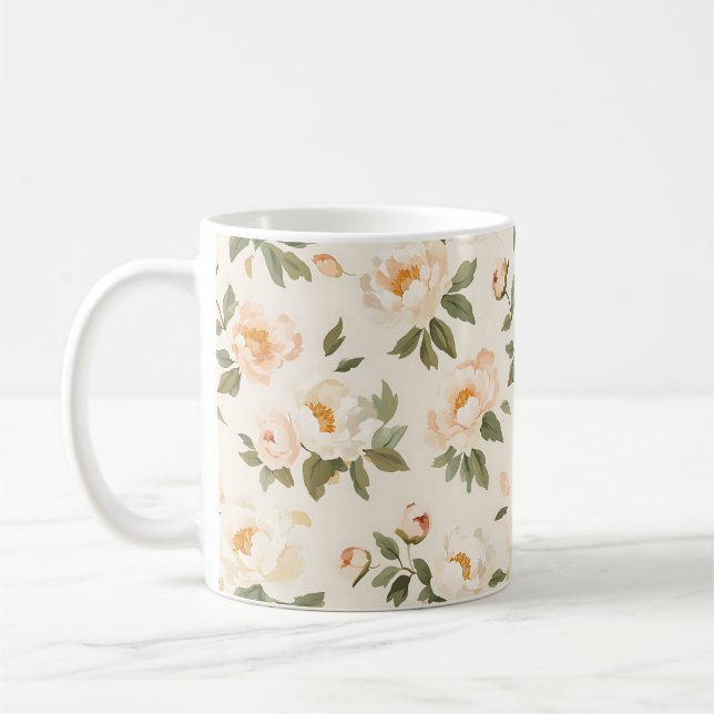 Caneca De Café Elegant Stylish Modern Beautiful for Her (Esquerda)