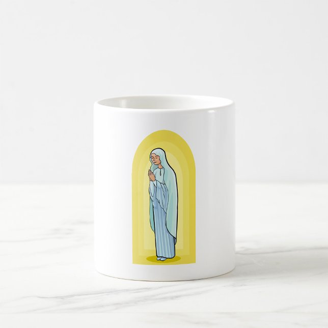 Caneca De Café Elegant Virgin Mary Catholic Religious (Criador carregado)