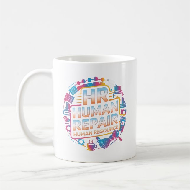 Caneca De Café Elegant Workplace Peacekeeper HR Mug Design (Esquerda)