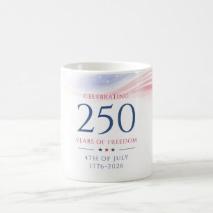 Caneca De Café Elegante 250º Dia da Independência Americana 4 de 