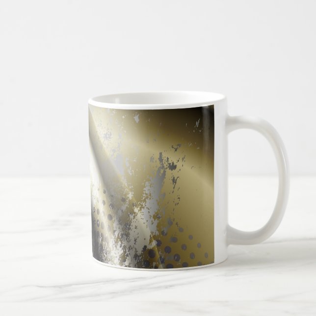 Caneca De Café Elegante Abatract Art 3, Mug (Direita)