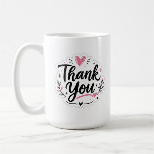 Caneca De Café Elegante Agradecimento Belo Presente de Apreciaç