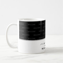 Caneca De Café Elegante Black WELCOME AO NOSSO CONVIDADO DOMÉSTIC