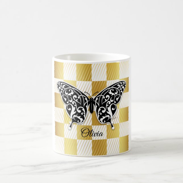 Caneca De Café Elegante Butterfly Mug Design por Eksi (Centro)