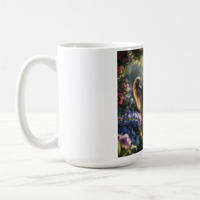 Caneca de Café Elegante de Caça-Hound Afegão (Esquerda)
