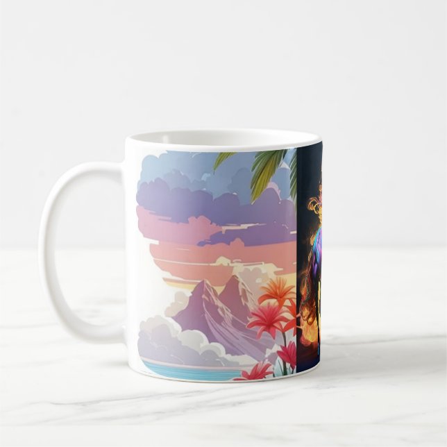 Caneca De Café Elegante Design (Esquerda)
