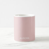 Elegante Dusty Blush Personalizado Name -