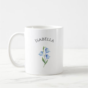 Caneca De Café Elegante Fofo Sofisticado Nomeado Romântico Floral