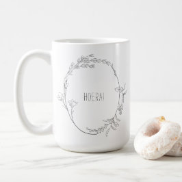 Caneca De Café Elegante Hoera Je Wordt Oma Aankondiging Mok