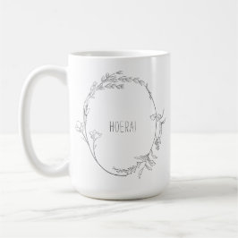Caneca De Café Elegante Hoera Je Wordt Oma Aankondiging Mok