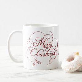 Caneca De Café Elegante Holly Felry Natal