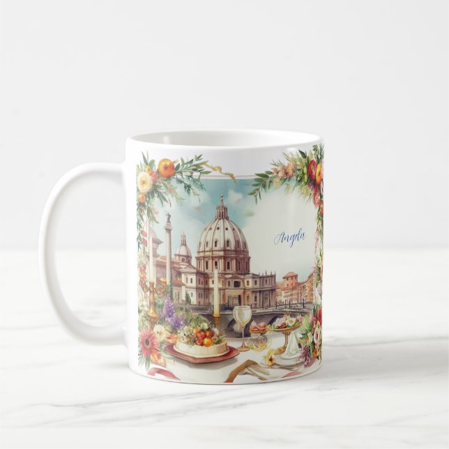 Caneca De Café Elegante Itália (Esquerda)