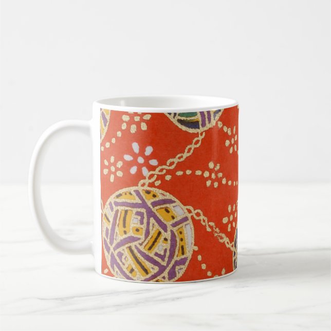 Caneca De Café Elegante Japonês Washi Origami Rico Balls (Esquerda)