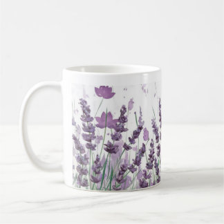 Caneca De Café Elegante Lavane Flowers Mug