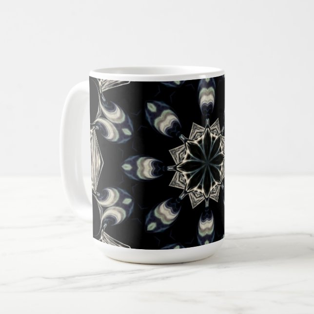 Caneca De Café Elegante Mandala (Frente Esquerda)