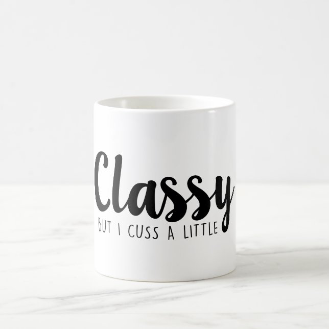 Caneca De Café ELEGANTE mas mim cuss um pouco (Centro)